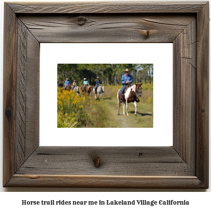 horse trail rides near me in Lakeland Village, California